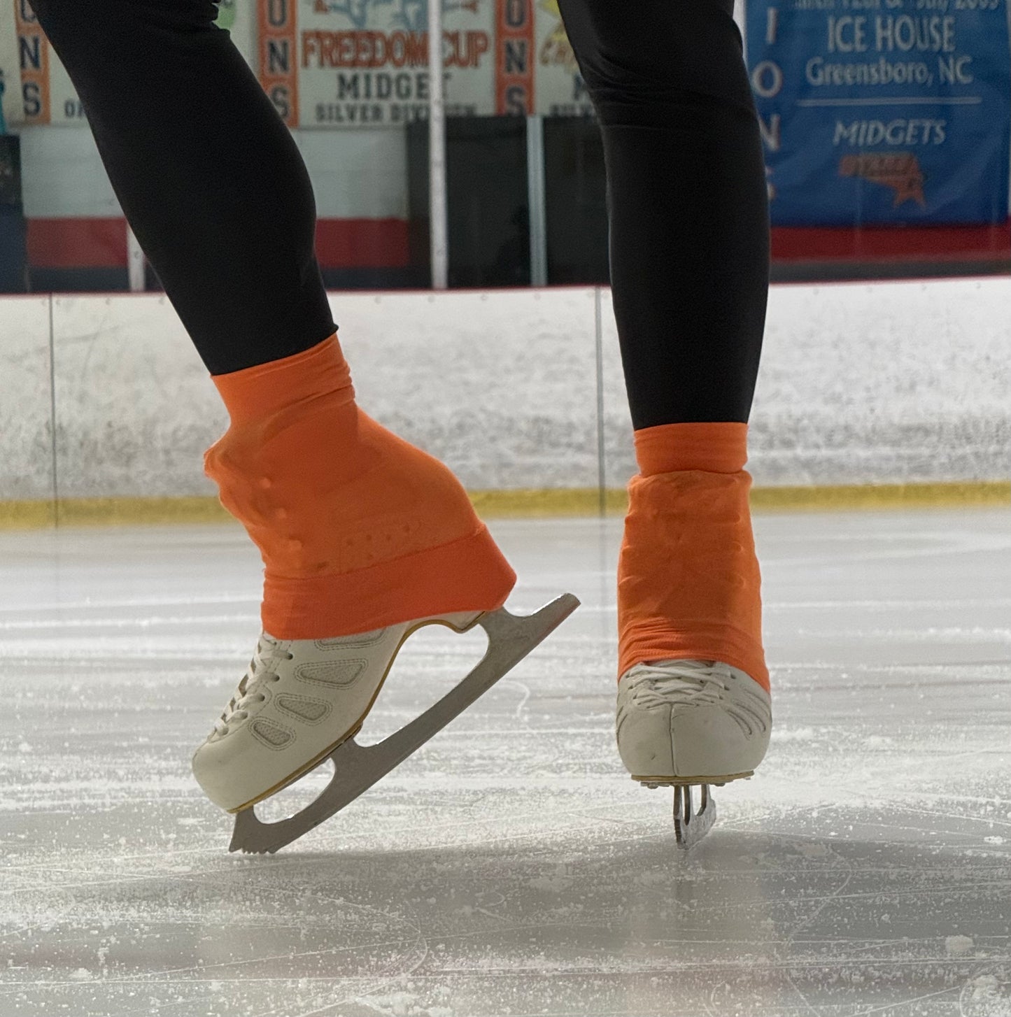 Orange Slice Knee High Skating Socks (2 Pairs)
