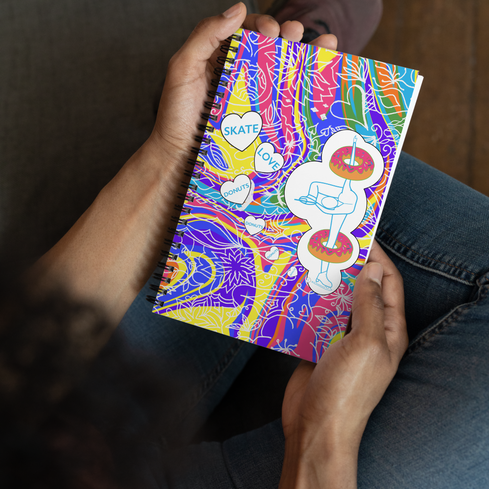 Skate, Love, & Donuts Spiral Notebook