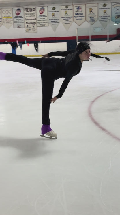 Magical Purple Skating Socks (2 Pairs)