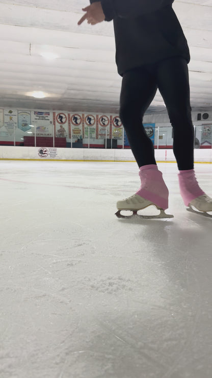 Graceful Pink Skating Socks (2 Pairs)