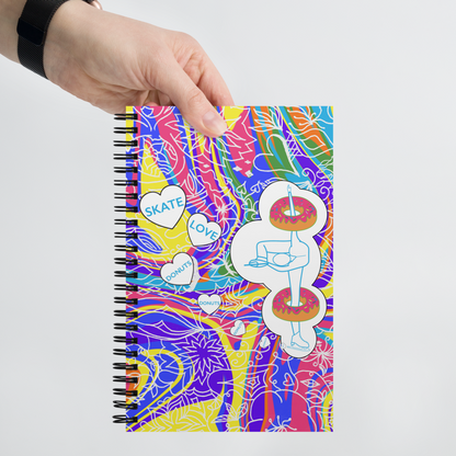 Skate, Love, & Donuts Spiral Notebook