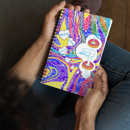 Skate, Love, & Donuts Spiral Notebook