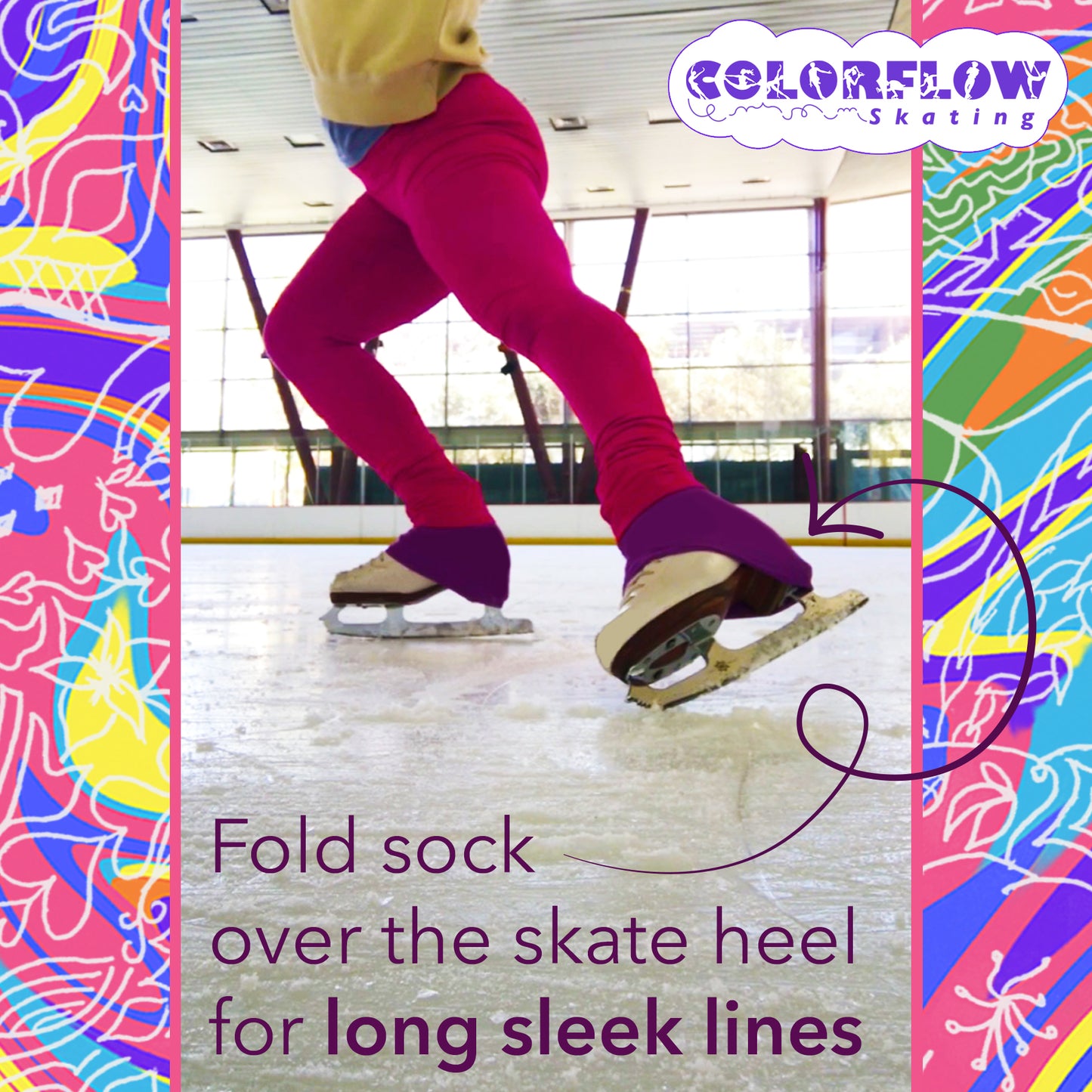 Sunshine Yellow Skating Socks (2 Pairs)