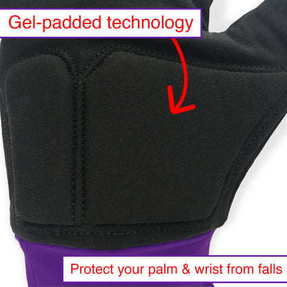 Water-resistant Gloves with Protective Padding, Touchscreen Fingertips, Fleece Lining