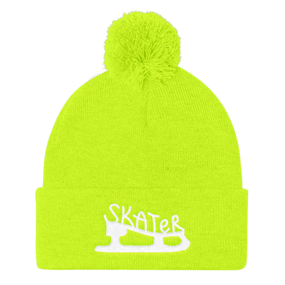 Skater Pom Pom Knit Beanie
