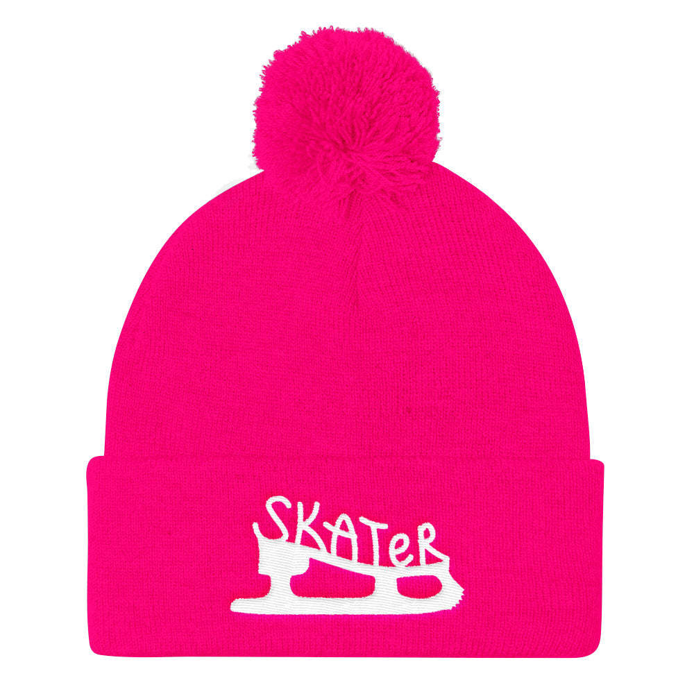 Skater Pom Pom Knit Beanie