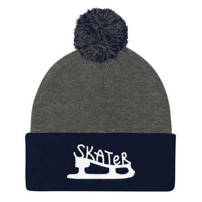 Skater Pom Pom Knit Beanie