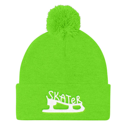 Skater Pom Pom Knit Beanie