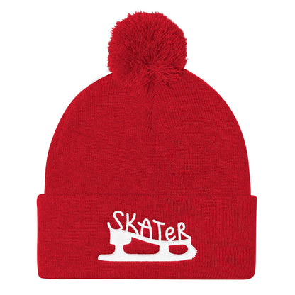 Skater Pom Pom Knit Beanie