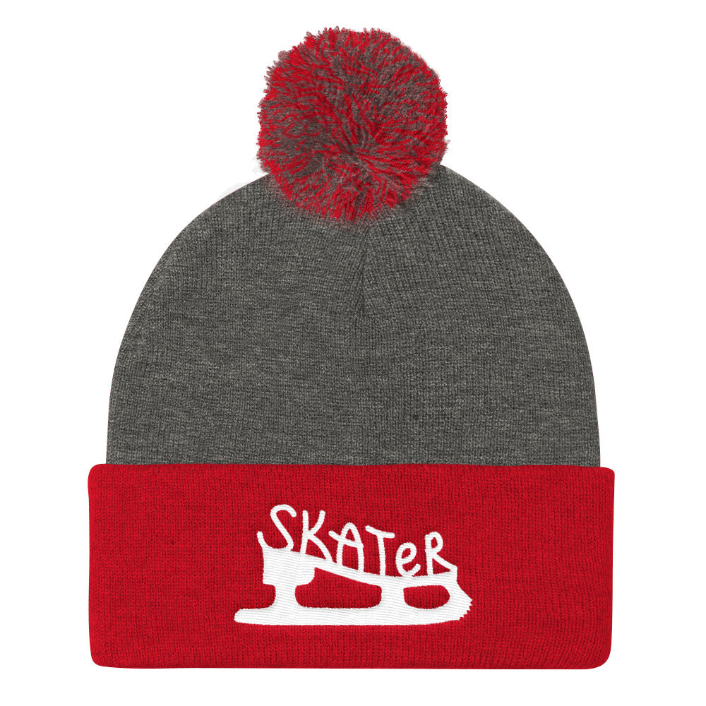 Skater Pom Pom Knit Beanie