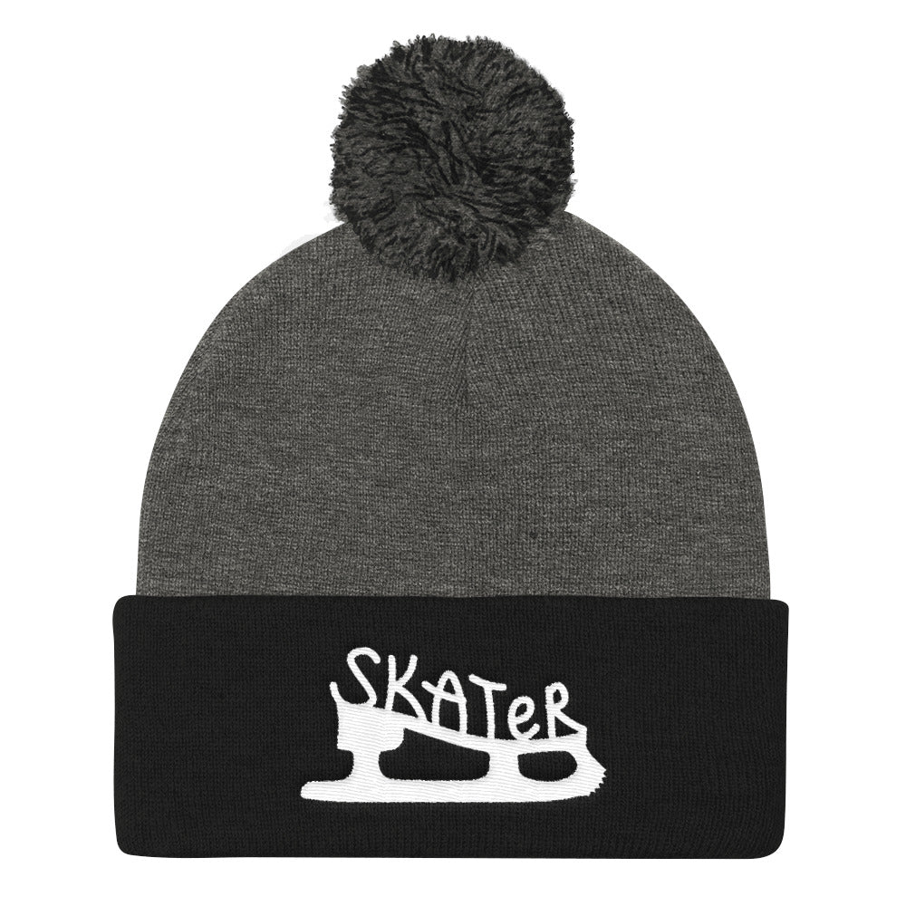 Skater Pom Pom Knit Beanie