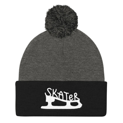 Skater Pom Pom Knit Beanie