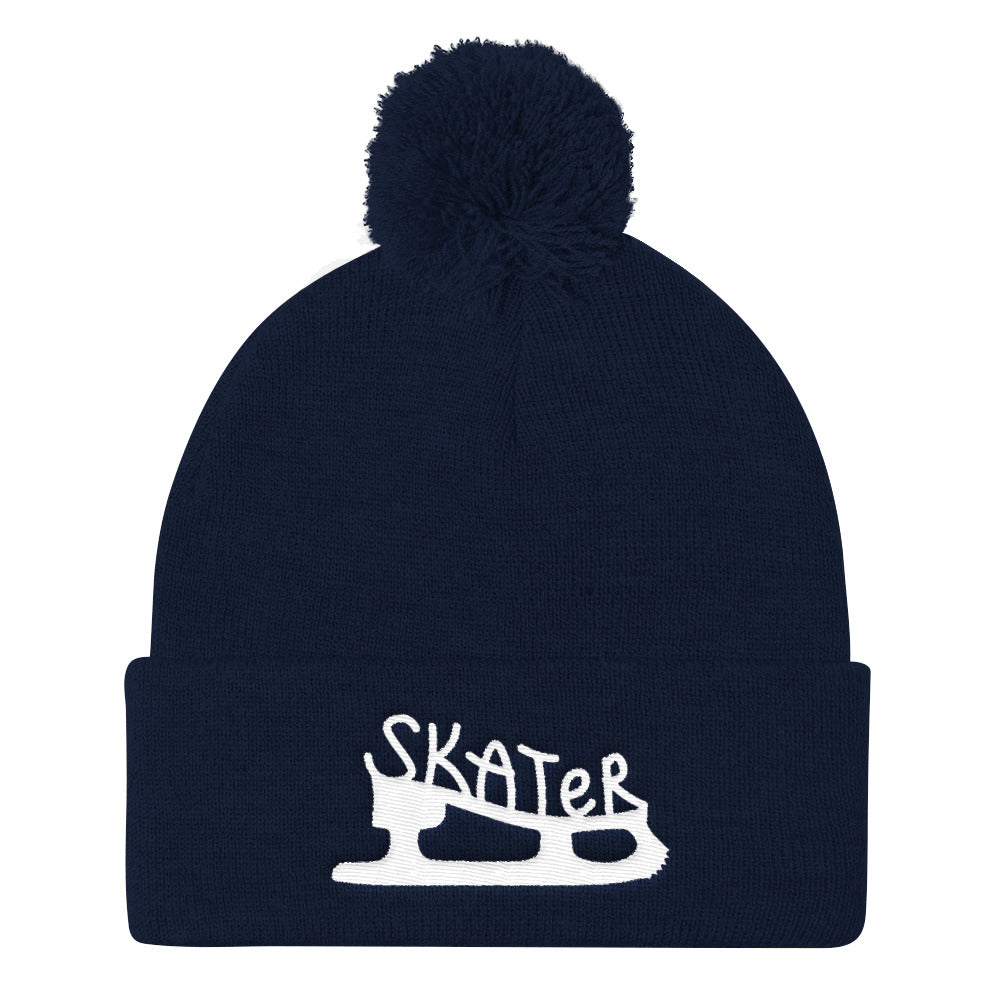 Skater Pom Pom Knit Beanie