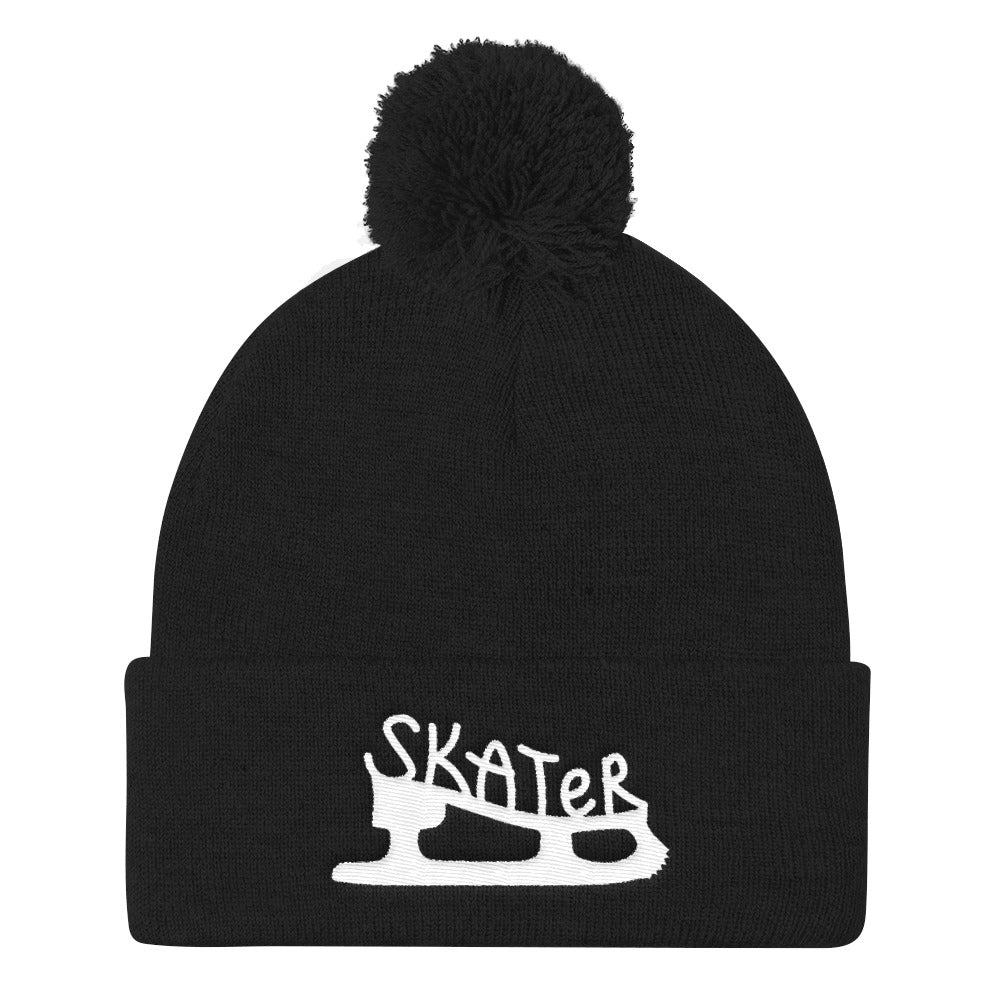 Skater Pom Pom Knit Beanie